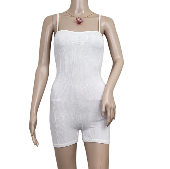 Free People Intimately Bamboo Seamless Romper Nude - Picture 1 of 3